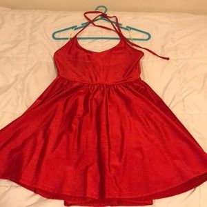 Red Halter Dress